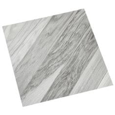 Vidaxl Samolepicí podlahové desky 55 ks PVC 5,11 m2 šedé pruhované