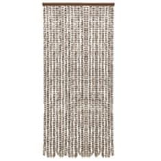 Petromila Závěs proti hmyzu taupe a bílý 90 x 220 cm Chenille