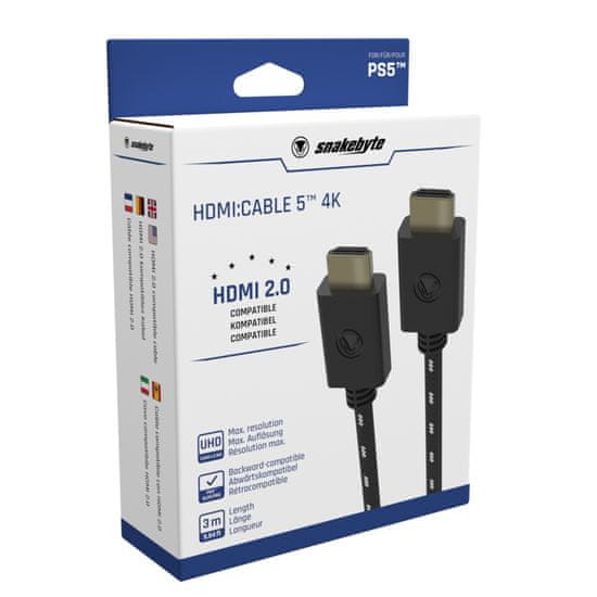 Snakebyte PS5 HDMI:CABLE 5 4K kabel HDMI 3m