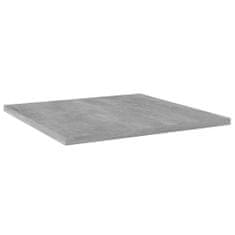 Greatstore Přídavné police 8 ks betonově šedé 40 x 40 x 1,5 cm dřevotříska