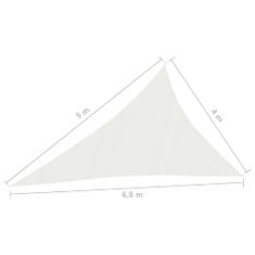 Greatstore Plachta proti slunci 160 g/m2 bílá 4 x 5 x 6,8 m HDPE