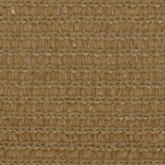 Greatstore Stínící plachta 160 g/m2 taupe 2 x 3 m HDPE