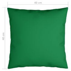 Greatstore Dekorační polštáře 4 ks zelené 40 x 40 cm textil