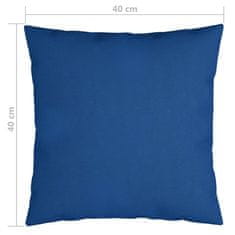 Vidaxl Dekorační polštáře 4 ks královsky modré 40 x 40 cm textil