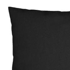 Greatstore Dekorační polštáře 4 ks černé 40 x 40 cm textil