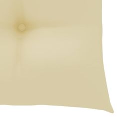 Vidaxl Podušky na židle 2 ks krémově bílé 50 x 50 x 7 cm textil