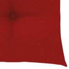 Greatstore Podušky na židle 2 ks červené 40 x 40 x 7 cm textil