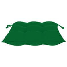 Vidaxl Podušky na židle 6 ks zelené 40 x 40 x 7 cm textil