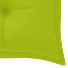 Greatstore Poduška na zahradní lavici jasně zelená 150 x 50 x 7 cm textil
