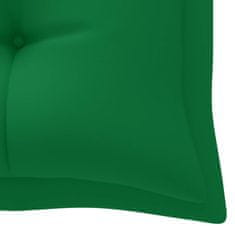 Greatstore Poduška na zahradní lavici zelená 180 x 50 x 7 cm textil