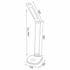 Nedes LED lampička HAZEL DL1201/W