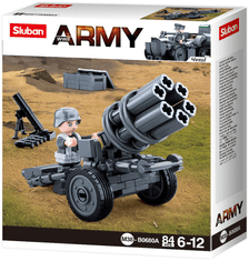 Sluban Army WW2 4into 1 M38-B0680A Německý raketomet M38-B0680A