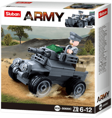 Sluban Army WW2 4into 1 M38-B0680C Malý německý obrněný vůz M38-B0680C