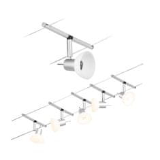 Paulmann PAULMANN Lankový systém Sheela matný chrom 5 spotů bez zdroje světla max. 10W GU5,3 DC 60VA 944.48 94448
