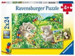 Ravensburger Roztomilé koaly a pandy 2x24 dílků