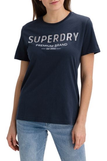 Superdry Tričko Premium Sequin Entry Tee