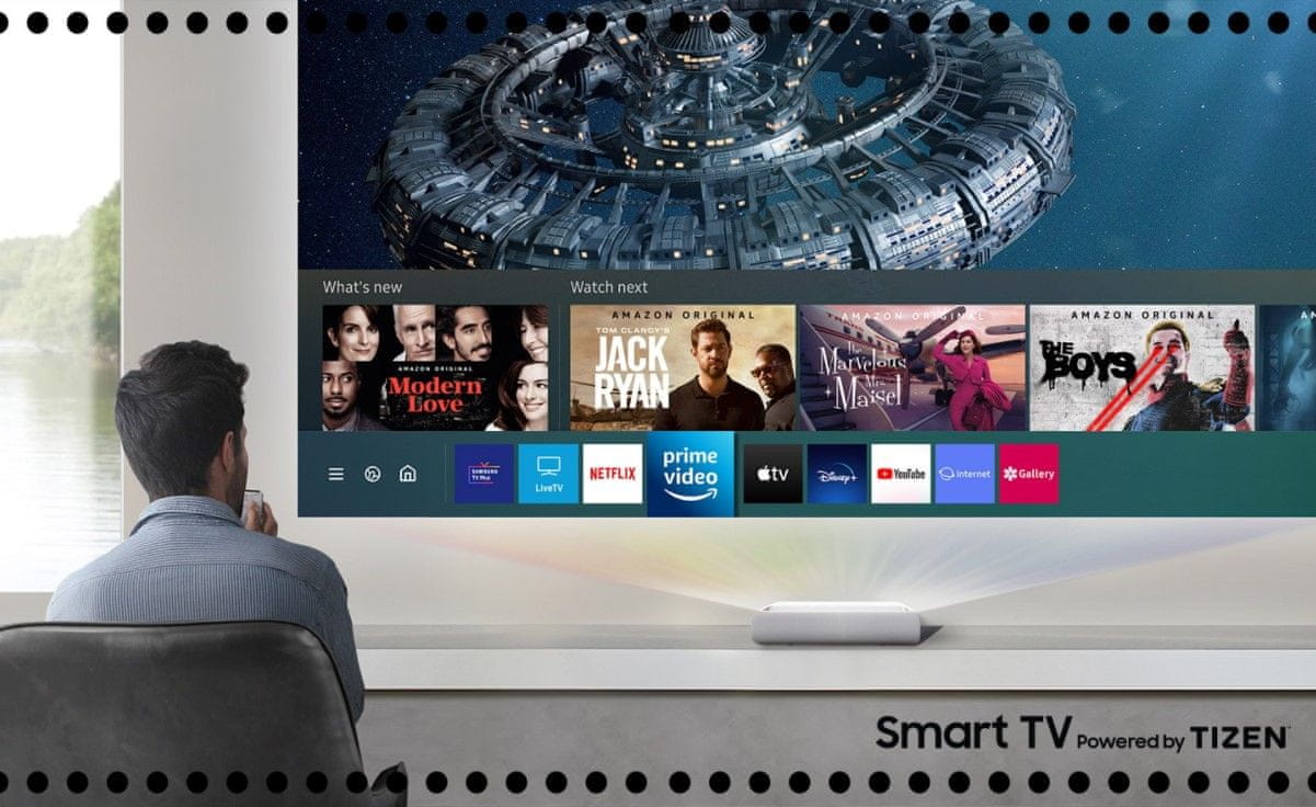 Domácí kino Samsung SP-LSP7TFA (SP-LSP7TFAXXH), rozlišení 4K UHD, realistický obraz, věrné barvy