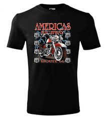 BrinX.cz Route 66 Americas Highway - nové motorkářské tričko, XXXL
