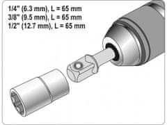 YATO Sada adaptérů SDS+ 1/4", 3/8", 1/2"