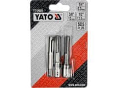 YATO Sada adaptérů SDS+ 1/4", 3/8", 1/2"