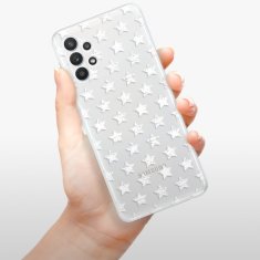 iSaprio Silikonové pouzdro - Stars Pattern - white pro Samsung Galaxy A32 5G