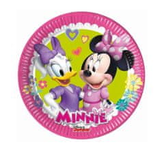Párty papírové talíře myška Minnie - Happy Helpers - 20 cm - 8 ks