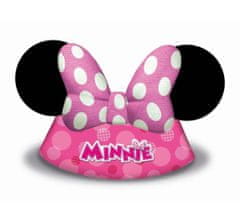 Párty papírové kloboučky myška Minnie - Happy Helpers - 6 ks