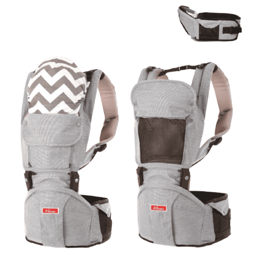 Sinbii Nosítko pro mimina Sinbii Premium Hipseat S-Fit Set, Stříbrno - šedá