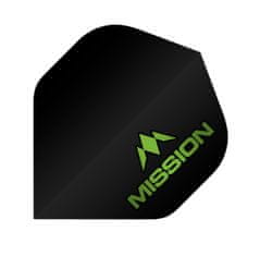 Mission Letky Logo - Black/Green F2505