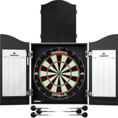 Mission Home Darts Centre - Kabinet s terčem a šipkami - Plain Black