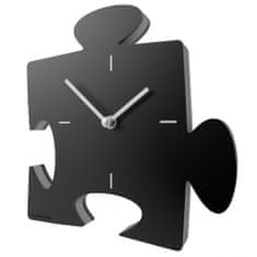 CalleaDesign Designové hodiny 55-10-1 CalleaDesign Puzzle clock 23cm (více barevných variant) Barva tmavě zelená klasik-77 - RAL6004 Dýha bělený dub - 81