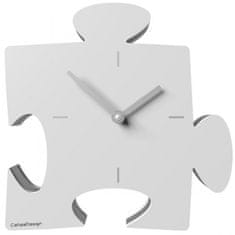 CalleaDesign Designové hodiny 55-10-1 CalleaDesign Puzzle clock 23cm (více barevných variant) Barva tmavě zelená klasik-77 - RAL6004 Dýha bělený dub - 81