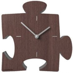 CalleaDesign Designové hodiny 55-10-1 CalleaDesign Puzzle clock 23cm (více barevných variant) Barva tmavě zelená klasik-77 - RAL6004 Dýha bělený dub - 81