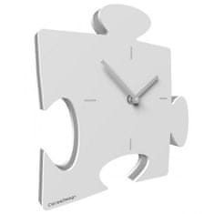 CalleaDesign Designové hodiny 55-10-1 CalleaDesign Puzzle clock 23cm (více barevných variant) Barva tmavě zelená klasik-77 - RAL6004 Dýha bělený dub - 81