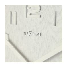 NEXTIME Designové nástěnné hodiny 3096wi Nextime Wood Wood Medium 35cm