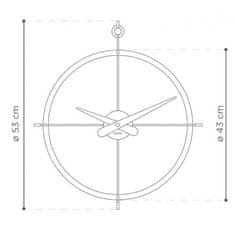 Nomon Designové nástěnné hodiny Nomon Dos Puntos I 55cm