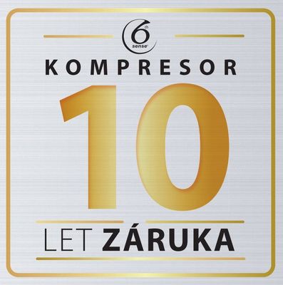 10letá záruka na kompresor