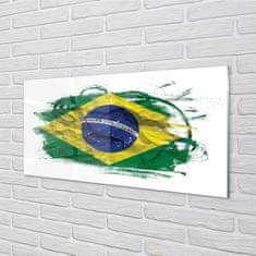 tulup.cz Obraz na skle brazilská vlajka 100x50 cm 2 Přívěsky