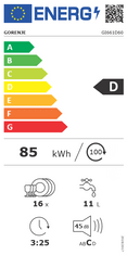 Gorenje vestavná myčka GI661D60 - použité