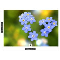 tulup.cz Fototapeta Forget-me-nots Srdce Fototapeta Vliesová 104x70 cm