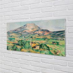 COLORAY.CZ Obraz na skle Art louka s výhledem na vrchol 100x50 cm 2 Přívěsky