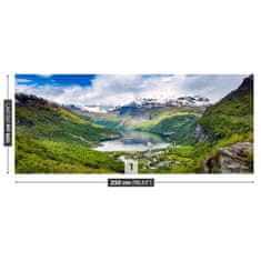 tulup.cz Fototapeta Fjord Norska Fototapeta Samolepící 250x104 cm