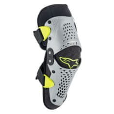 Alpinestars chrániče kolen SX-1, ALPINESTARS, dětské (stříbrná/žlutá fluo, pár) (Velikost: L/XL) 6546319-195