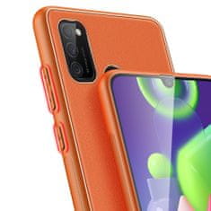 Dux Ducis Yolo kožený kryt na Samsung Galaxy M30s, oranžový