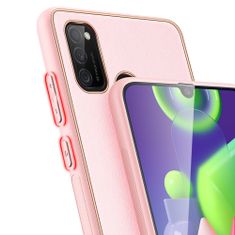 Dux Ducis Yolo kožený kryt na Samsung Galaxy M30s, růžový