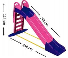 Doloni Skluzavka 243 cm růžovo-fialová