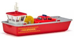 SIKU Super člun převážející hasičské auto 1:50