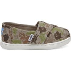 Toms Dětské béžové TOMS Creatures Camo Seasonal Classics Tiny Alpargata 2/17,5