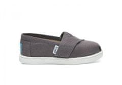 Toms Dětské šedé TOMS Core Classics Tiny Alpargata 3/18,5