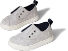 Toms Dětské šedé tenisky TOMS Tiny Cordones Cupsole 6/22